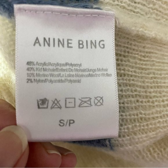 Anine Bing Merino Wool Blend Sweater Sz Small/Petite - Picture 3 of 4